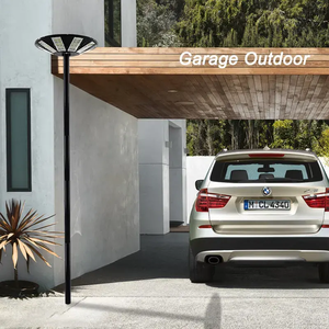 Éclairage extérieur intégré rond étanche UFO 300W 500W 600W Éclairage de jardin tout-en-un à LED à énergie solaire - Product Image 4