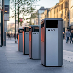 Thân thiện với môi năng lượng mặt trời-Powered thông minh rác bin với chất thải thông minh hệ thống quản lý và thời tiết Cấu trúc - Product Image 2