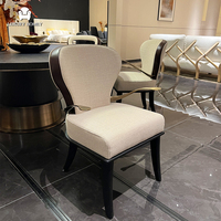 Ensemble de table à manger moderne italienne pour 6 personnes, fabriqué à Foshan, ensembles de salle à manger de luxe, 6 chaises, chaises de salle à manger, meubles de salle à manger pour la maison