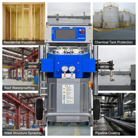 Machine à pulvériser de la mousse de polyuréthane et de polyurée à air comprimé avec pompe à moteur et PLC pour l'étanchéité et l'isolation