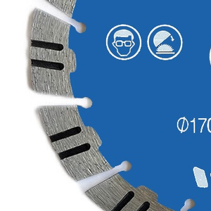 Lame de scie de coupe de granit en métal de béton de qualité industrielle populaire de 170mm Support OEM personnalisé pour la coupe humide - Product Image 2