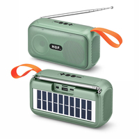 HF-F157 Haut-parleur stéréo portable sans fil à succès avec woofer, radio FM, TF/USB/TWS, mini Bluetooth, chargeur solaire, enceintes musicales