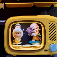 Mini-enceinte Bluetooth PRO avec vitrine pour figurine TV rétro |   Lampe de nuit et son stéréo via appairage TWS, commande tactile portable