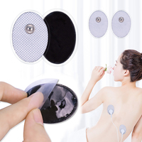 Électrodes de remplacement TENS avec gel conducteur pour massage par impulsions et pression, connecteurs 3,5 mm à clipser
