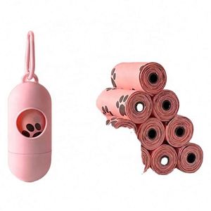Customized Cartoon Strong Odor <b>Control</b> Eco-Friendly Dog Poop Bags for Outdoor Use with Waist Bag <b>Holder</b> - Product Image 1