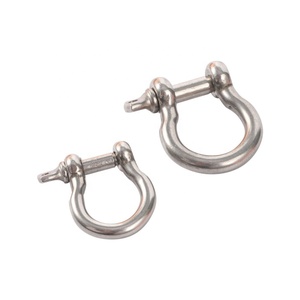 100 PCs staccabile uccelli volanti corda fibbie D/U/O forma anelli collare di cane pappagalli guinzaglio corda in acciaio inox chiusura a vite - Product Image 4