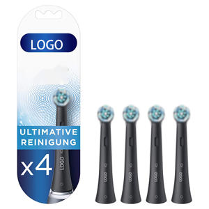 Pack de remplacement de têtes de brosse à dents électriques Ultimate Clean iO Series, 4 brosses à dents à poils blancs et noirs pour adultes Oral B IO - Product Image 3