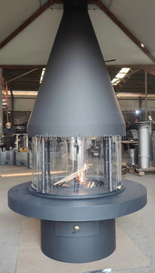 Cheminée suspendue décorative intérieure de 900mm <span class=keywords><strong>Chauffage</strong></span> <span class=keywords><strong>central</strong></span> Poêle à <span class=keywords><strong>bois</strong></span> - Product Image 5