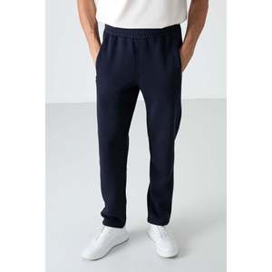 Pantalones Deportivos Air Jones para Hombre, Forrados en Felpa, Color Azul Marino - Modelo Carlo 84942 - Pantalones Jogger Cómodos e Informales - Product Image 2