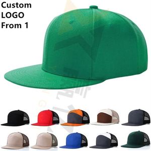 Blank Wholesale Hip-hop Flat Bill Baseball Caps Sports Hats Snapback - Product Image 1