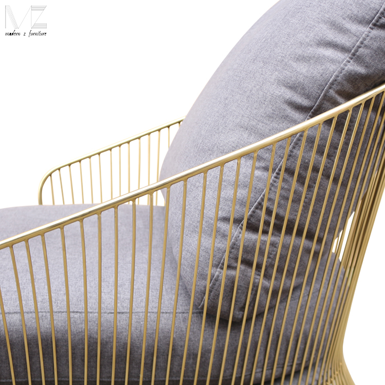 En acier inoxydable Italie Rodolfo Dordoni dernière conception de luxe Fauteuil Bergère colette chaise longue fauteuil à vendre