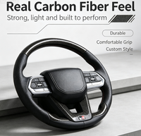 Volant sport en cuir perforé de qualité supérieure compatible avec LC200/LC250/LC300 Hilux Fortuner Land Cruiser 200