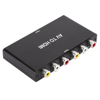 1080P çift AV HDMI dönüştürücü desteği PAL NTSC3.58 NTSC4.43 SECAM PAL/PAL/N standart TV formatı girişini