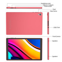 Tablette Android PRITOM D10A 10'' A133 Quad Core 1080P, RAM 4 Go, ROM 32 Go, WIFI, certifiée GMS