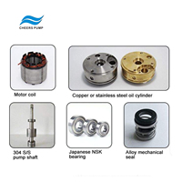 Pompa Minyak Tenaga Surya 48V Listrik, Pompa Submersible Baja HD Model Brushless DC Motor Screw Pump Sentrifugal OEM Dapat Disesuaikan CHEERS