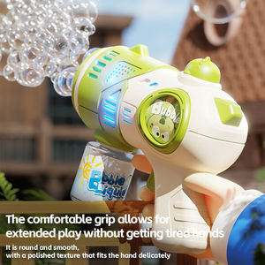 Personalizzato simpatico cartone animato macchina a bolle di coniglio a forma di animale bolla pistola ad acqua all'aperto al coperto i bambini giocano giocattoli - Product Image 5