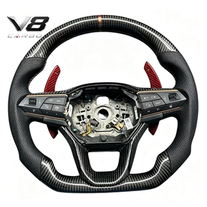 Volante de Fibra de Carbono Real Personalizado Estilo Deportivo de Carreras, Accesorios Interiores para Automóviles V8carbon para Cupra <span class=keywords><strong>Leon</strong></span> <span class=keywords><strong>FR</strong></span> <span class=keywords><strong>19</strong></span>+ - Product Image 6