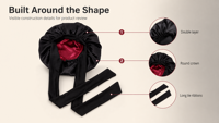 Bonnet en satin double face avec longue sangle à nouer, bonnet de nuit réversible pour femme, bonnet de nuit ajustable de grande taille pour protéger les cheveux bouclés