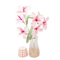 Bunga Rajutan Tangan dari Benang Wol, Bunga Buatan Grosir, Bunga Sakura, Poinsettia, Berbagai Cabang Bunga, Pilih Sesuai Keinginan; Sempurna