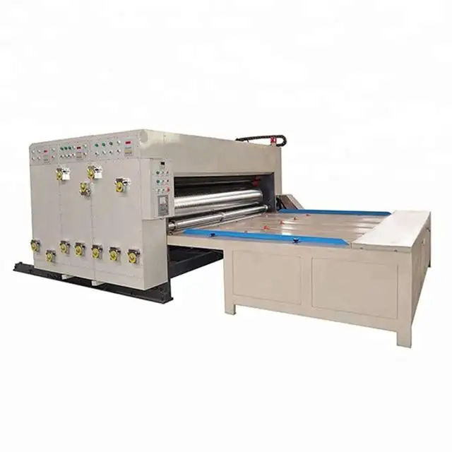 Chain Feeder 2 Colors Flexo Printer Slotter Rotary Die Cutter Machine for making carton box