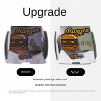 Caja de hamburguesas de cartón de calidad alimentaria