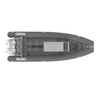 31.5ft RIB 960 ORCA Hypalon Noir V Profond En Aluminium Coque Gonflable Rigide Bateau Suspension siège