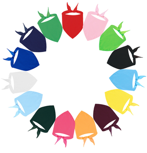 Bandana per Cani Personalizzata in Tinta Unita, Sciarpa Triangolare in Cotone con Motivo Stampato, Accessori per Animali Domestici - Product Image 2