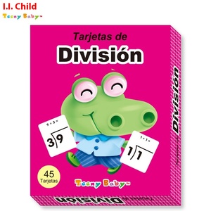 Gran oferta, 45 Uds., tarjetas de matemáticas en español para niños, Educación Temprana, aprendizaje aritmético, juego interactivo para padres e hijos - Product Image 4