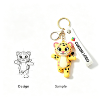 Porte-clés personnalisés en PVC souple avec logo sur mesure – Durables, épaisseur 2-4 mm, technique FREEFORM, couleur personnalisée pour cadeaux promotionnels