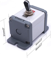 Ağır Hizmet Tipi Basmalı Düğme Anahtarı 20A 12V SPST 2 Pozisyonlu 2 Pinli AÇMA/KAPAMA Anahtarı Siyah PC Aşınmaya Dayanıklı Saplı Metal Gövde