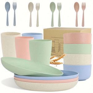 Nouvelle Collection 2026 : Vaisselle Biodégradable en Paille de Blé et Fibre de Bambou – Service de Table de Haute Qualité pour Dîner - Product Image 3