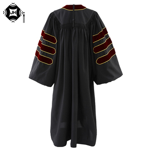Túnica de Graduación Doctoral en Oferta, Personalizada con Logotipo Bordado, Túnica de Graduación de Doctorado - Product Image 4