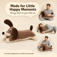 Coussin en peluche Teckel doux marron, oreiller corporel en forme de chien saucisse, cadeau