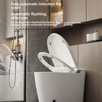 WC intelligent à usage domestique avec capteur de pied, double chasse d'eau, en céramique, pour chambre à coucher