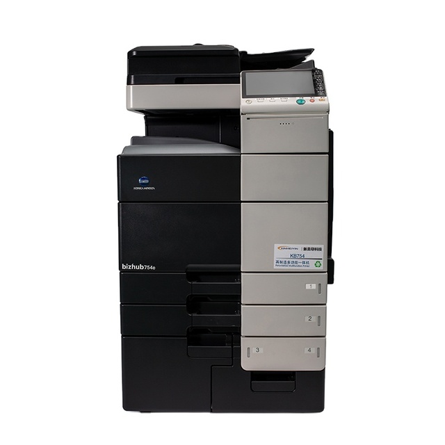 B/W Printer for Konica Minolta Bizhub 754 754e Used Monochrome Copier Duplicator Photocopier Machine BH
