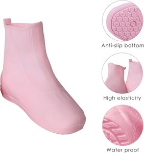 Custom Eco-Friendly Silicone <b>Waterproof</b> Anti-Slip Anti-Friction Portable Outdoor Use <b>Shoe</b> <b>Covers</b> for Kids - Product Image 2