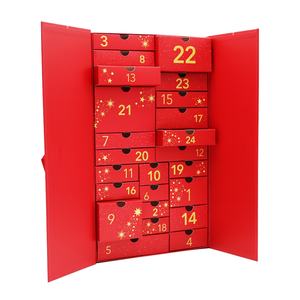 Calendario de Adviento de Belleza de 24 Días, Caja de Regalo de Navidad para Perfumes y Cosméticos, Embalaje de Papel para Chocolate - Product Image 3