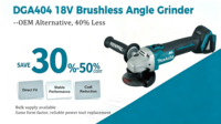 Meuleuse d'angle sans balais Makita 18V 8500 tr/min, disque 100 mm, frein électrique, démarrage progressif, anti-redémarrage pour la découpe et le meulage du métal