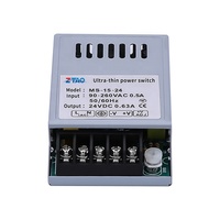 ZTAO Fuente de alimentación de 24V CC de 95% eficiencia SMPS de salida única para controladores LED 220V CA Uso industrial CE para