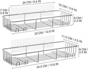 ANAHOOK moda acero inoxidable 304 adhesivo baño <span class=keywords><strong>cocina</strong></span> ducha Caddy caja de almacenamiento con gancho - Product Image 4