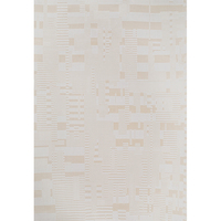 Tapis Abstrait Beige Clair Moderne en Polypropylène Antidérapant Doux et Moelleux Grande Taille pour Salons Chambres à Coucher et Maison - Vente Flash