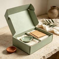 Boîte à courrier avec logo personnalisé Emballage cadeau de Noël durable Papier rigide pour cosmétiques de luxe Parfum Soins de la peau