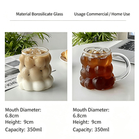 Gobelet en verre borosilicate résistant à la chaleur, écologique, anti-fuite, avec couvercle en bambou et paille en verre, pour café glacé, café et lait
