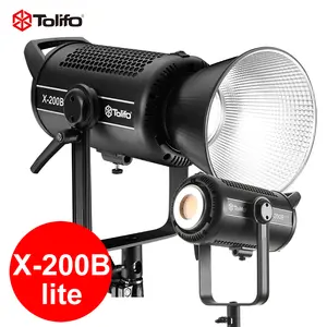 TOLIFO – lumière professionnelle continue à haute CRI X-200B lite, éclairage vidéo à LED COB bicolore pour la photographie, le tournage de films en Studio, la télévision