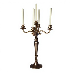 Candelabro Antiguo Resistente al Calor, Decoración de Mesa, Suministros para Gestión de Eventos, Portavelas Duradero Antideslizante para Exhibición en Mesa - Product Image 1