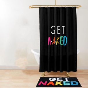 Rideau imprimé personnalisé en polyester écologique, rideau <span class=keywords><strong>de</strong></span> douche Design marbre nu, rideau <span class=keywords><strong>de</strong></span> bain numérique étanche - Product Image 4