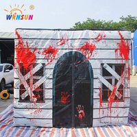 WINSUN Maison hantée gonflable d'Halloween de 10 m, labyrinthe populaire unisexe en PVC avec kits de réparation à vendre
