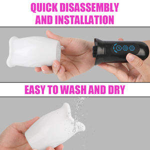 Fellation <span class=keywords><strong>formateur</strong></span> mâle masturbateur vibrateur pour hommes vagin vraie chatte adulte retard automatique Climax gland stimuler homme Sex Toys % - Product Image 3