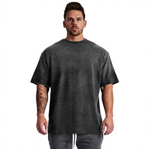 T-shirt en coton unisexe personnalisé avec logo BSCI, vêtements de sport pour la salle de sport, coupe ample, séchage rapide, respirant, t-shirt de sport - Product Image 4