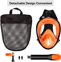 Masque de plongée intégral anti-buée pour adultes, best-seller 2020, avec verres trempés, design détachable, plongée sous-marine et sports nautiques